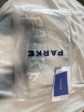 PARKE Women's Varsity Mockneck Fleece in Metallic